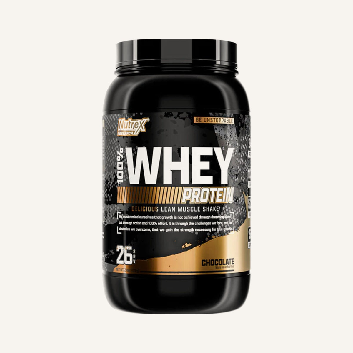 100% Whey Nutrex 907 g · Chocolate