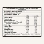 100% Women Keto Weight Loss Foodtech · 60 cápsulas
