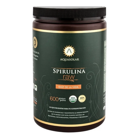 Spirulina RAW Organica Aq Polvo 600 Grs