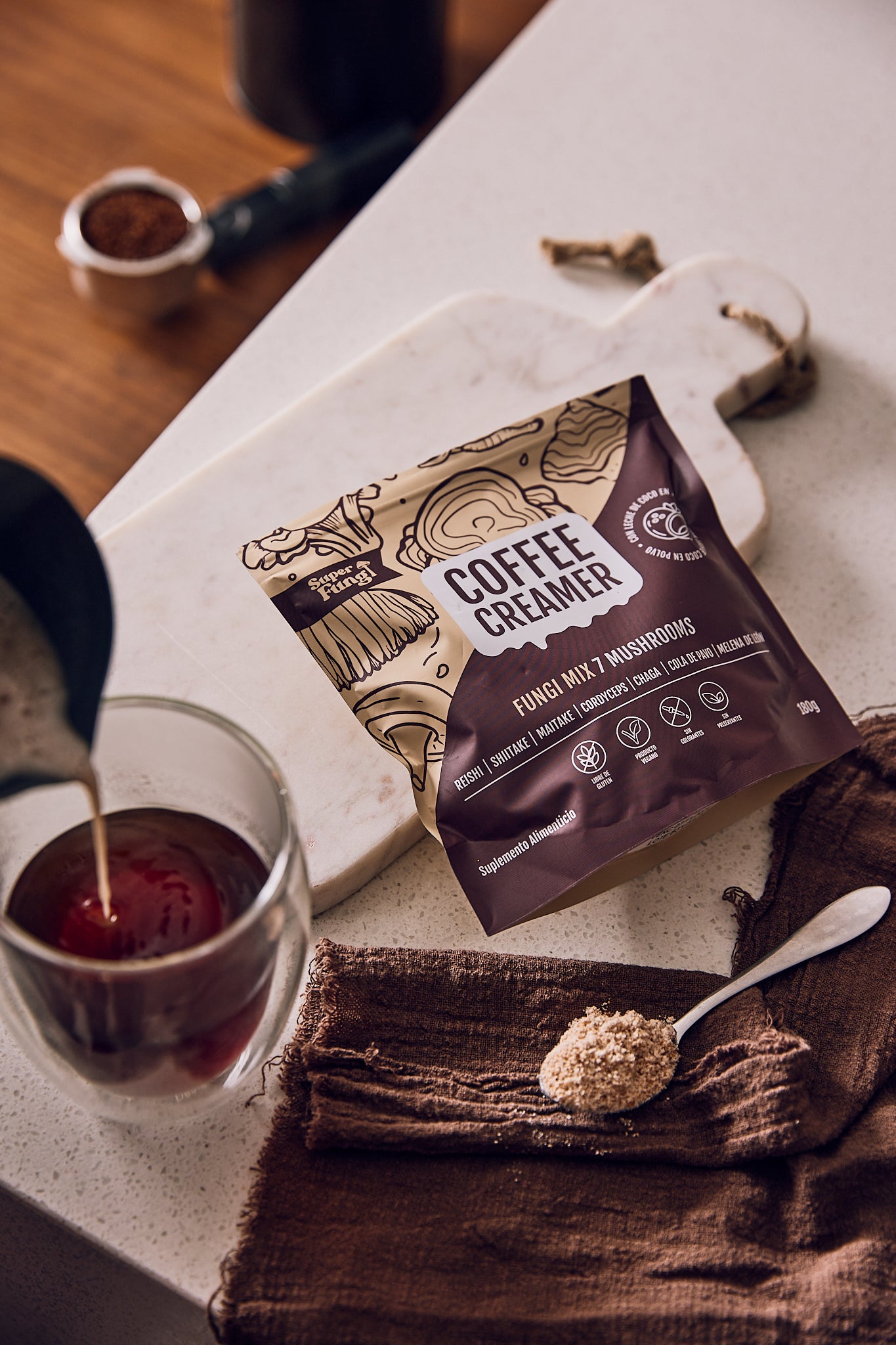 🌟 Pack Triple Coffee Creamer + Gomitas Funcionales de Melena de León y Reishi + Batidor de Regalo 🍄☕