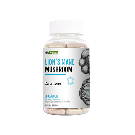 Lions Mane Mushroom (Melena de León) - 60 Capsulas - Veganas