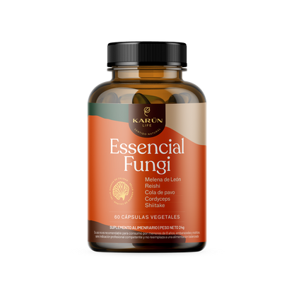 Essencial Fungi 60 Cápsulas - Fórmula Completa de 5 Hongos Funcionales