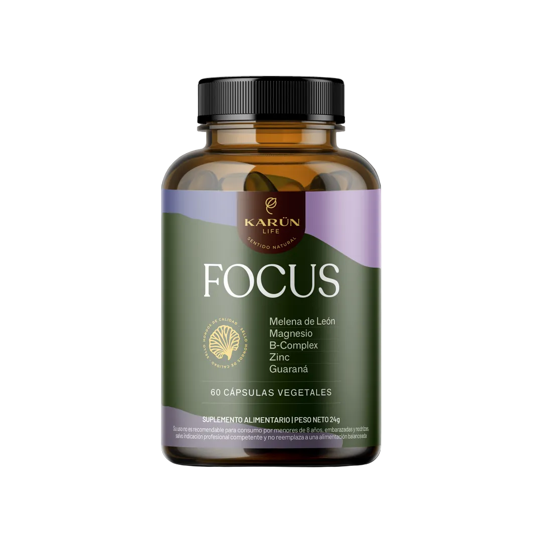 Focus con Melena de León - Suplemento Natural para la Mente y el Cuerpo