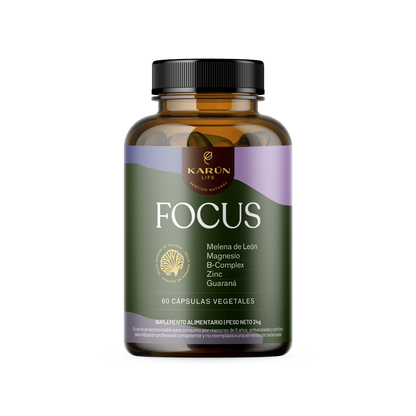 Focus con Melena de León - Suplemento Natural para la Mente y el Cuerpo