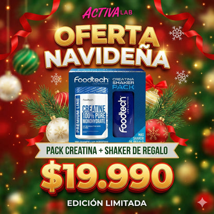 Pack Creatina Monohidratada 100% pura + Shaker de REGALO
