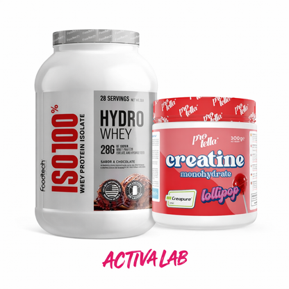 Pack Creatina Lollypop + Proteína ISO100% Hydro Whey Isolate