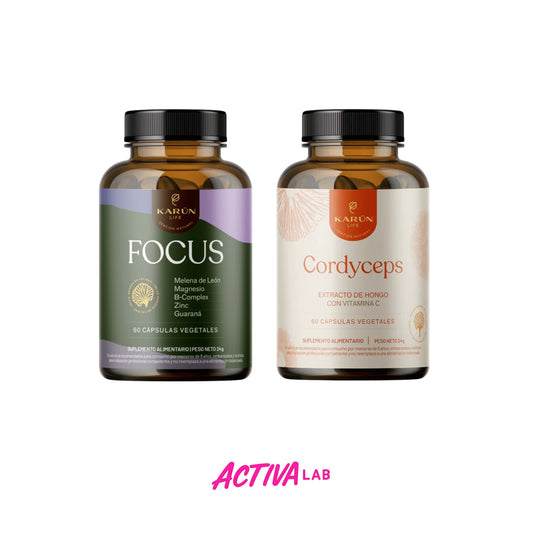 Pack Energía Natural - Focus (Melena De León con Guaraná) + Cordyceps