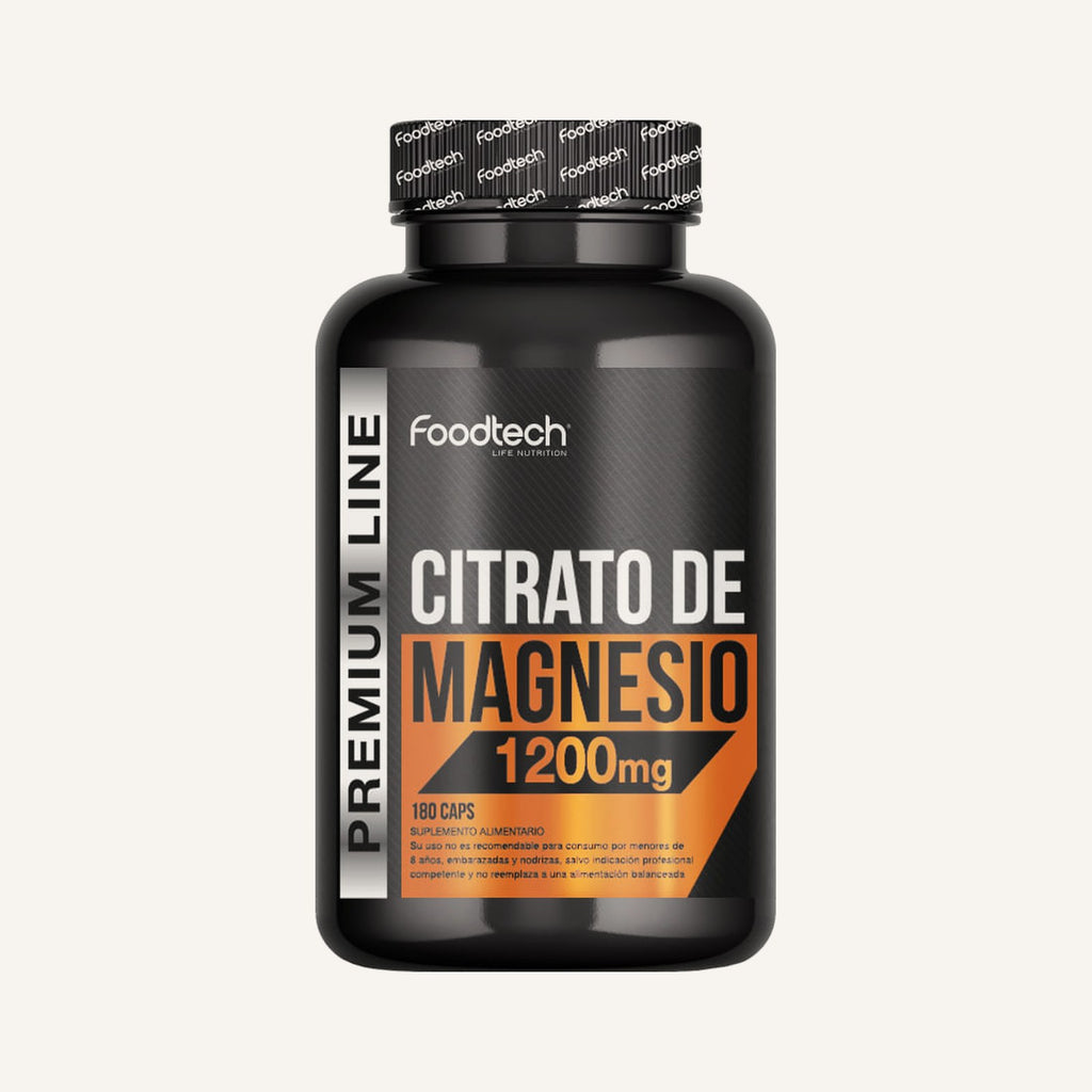 Citrato de Magnesio Foodtech · 180 cápsulas