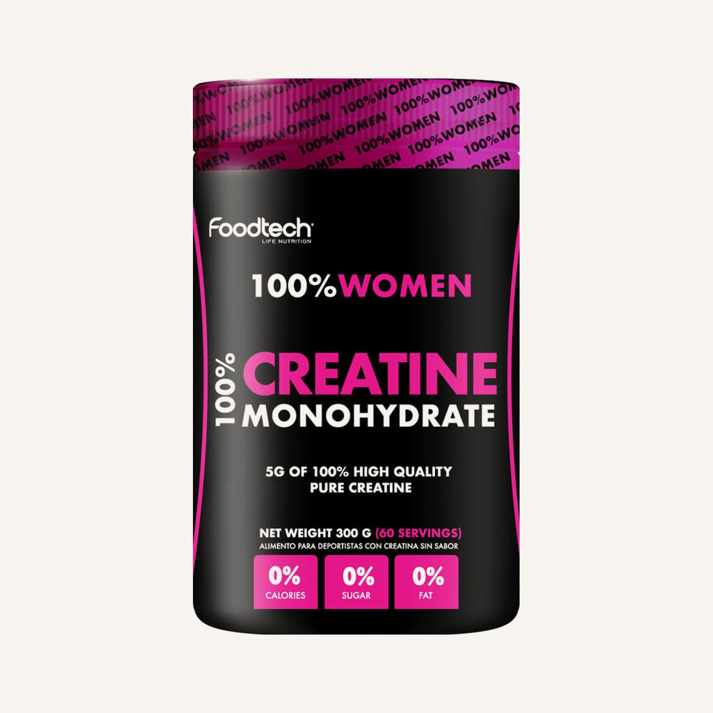 Creatina 100% Women Foodtech 300 g · 60 porciones