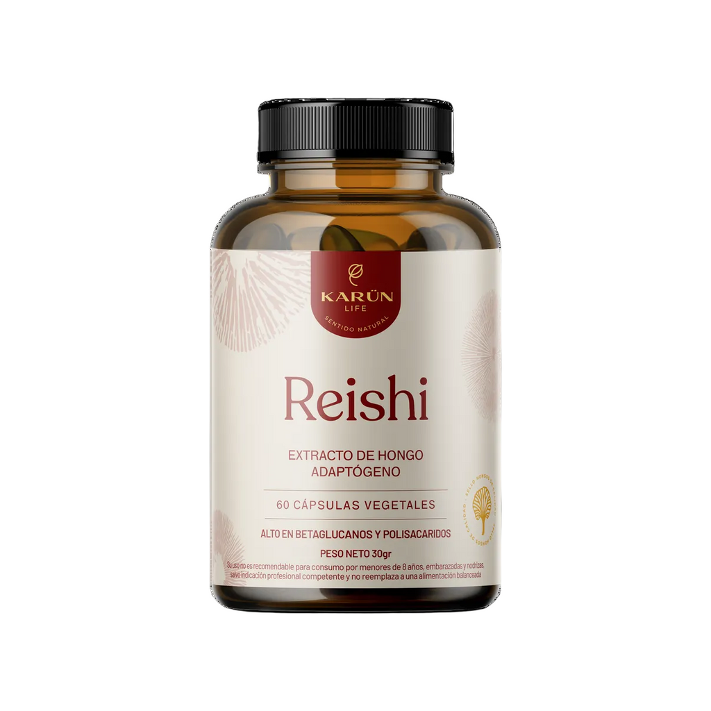 Hongo Reishi 500 Mg 60 Cápsulas - Calma, Defensa y Bienestar Integral