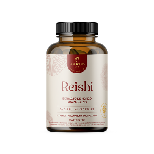Hongo Reishi 500 Mg 60 Cápsulas - Calma, Defensa y Bienestar Integral