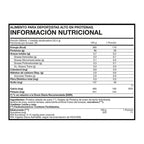 Información nutricional ISO100% Hydro Whey frutos del bosque