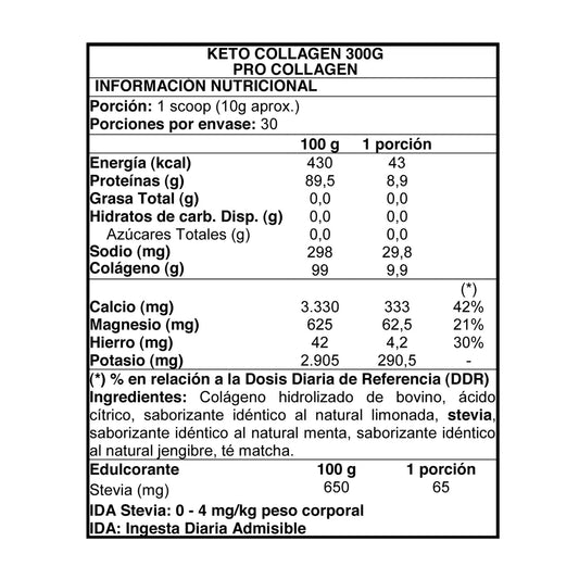 Keto Collagen 300 grs - Procollagen