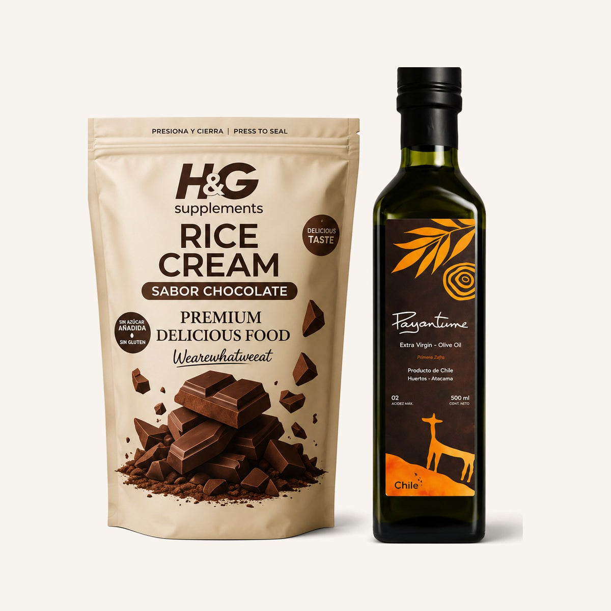 Pack Rice Cream + Aceite de Oliva Extra Virgen