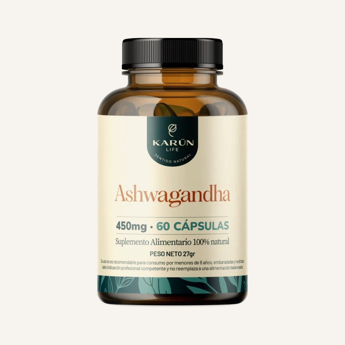 Ashwagandha 450 mg · 60 cápsulas