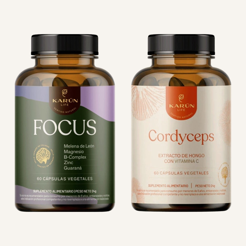 Pack Energía Natural: Focus + Cordyceps