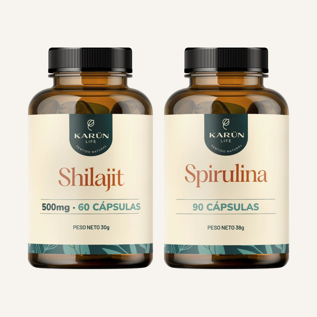 Pack Vitalidad: Shilajit + Spirulina