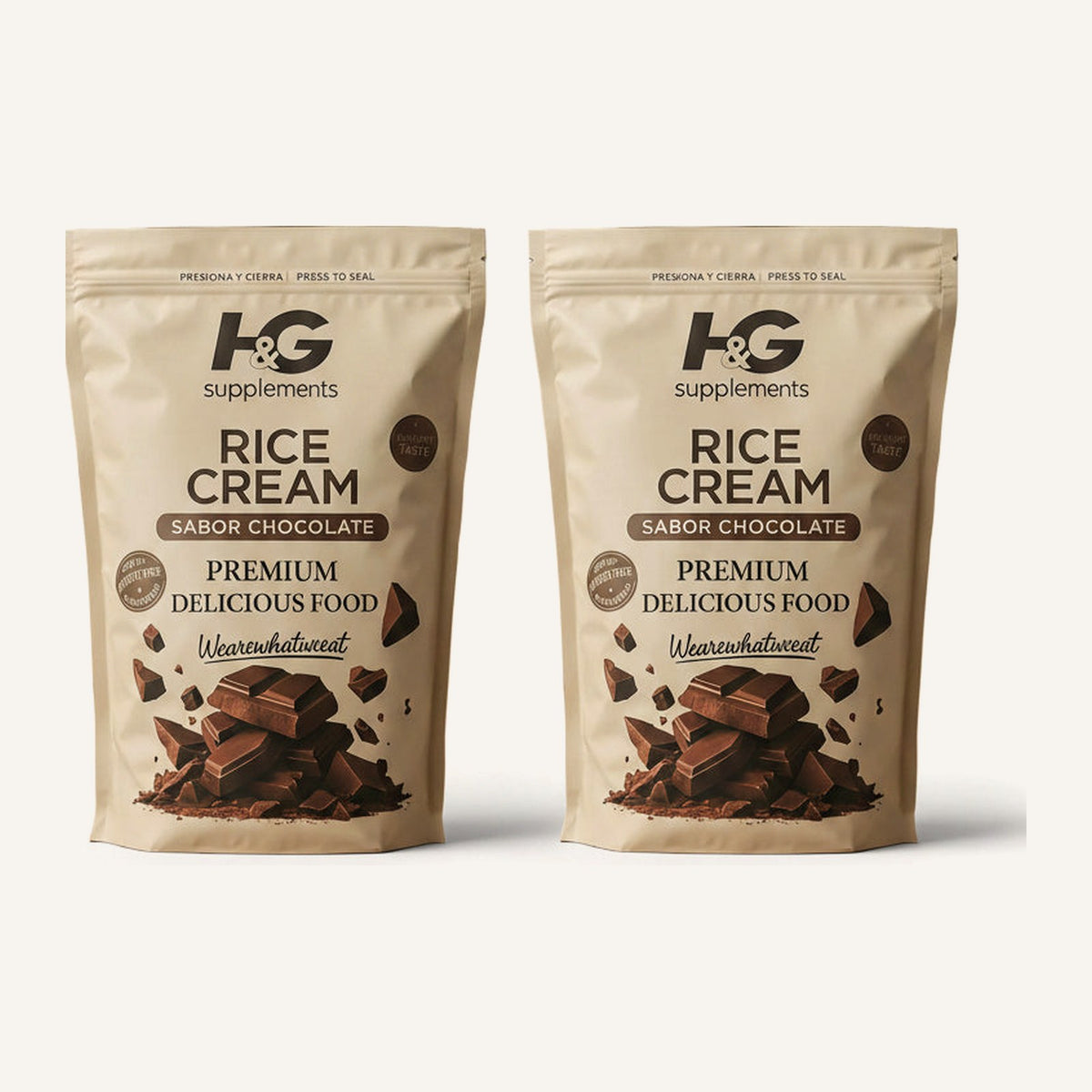 Pack 2x Rice Cream Chocolate