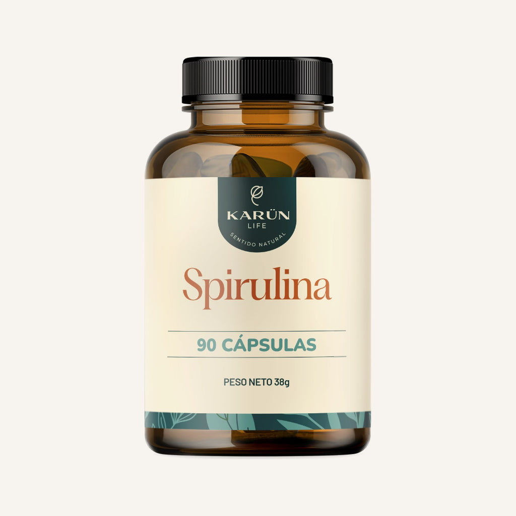 Spirulina 500 mg · 90 cápsulas