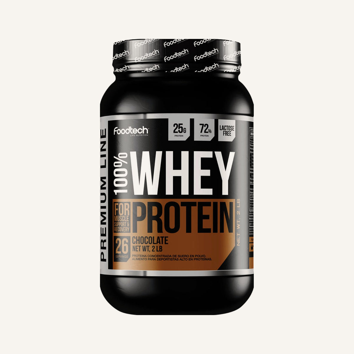100% Whey Protein Premium Line Foodtech 907 g · Chocolate