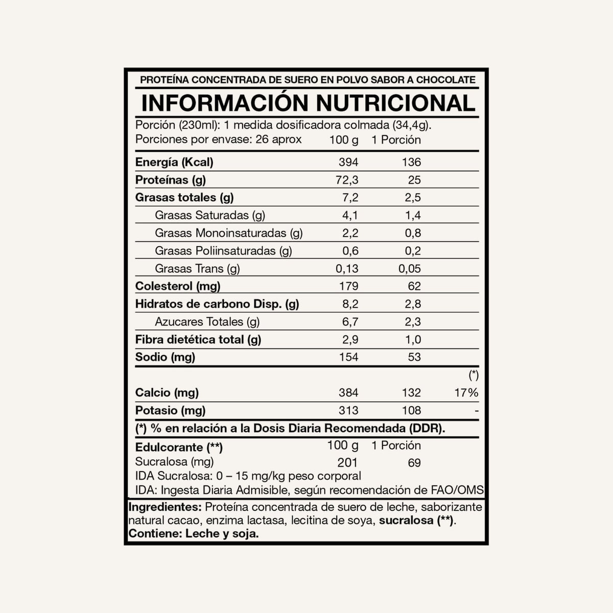 100% Whey Protein Premium Line Foodtech 907 g · Chocolate